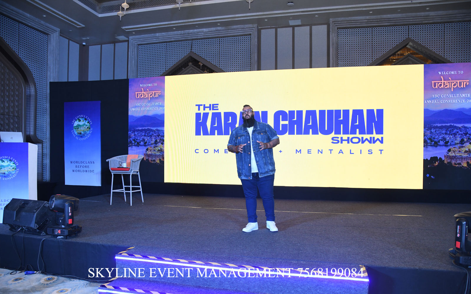 Corporate Event, Conference, Award Show, dj party setup, stage, ledwall, sound, photographer, production company Mementos by ITC Hotels Ekaaya Udaipur