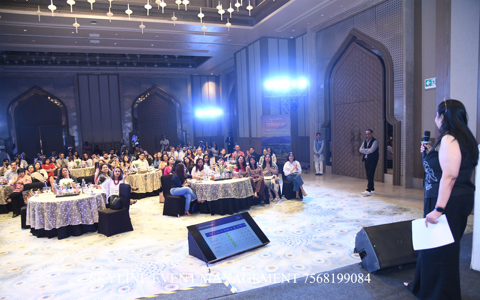 Corporate Event, Conference, Award Show, dj party setup, stage, ledwall, sound, photographer, production company Mementos by ITC Hotels Ekaaya Udaipur