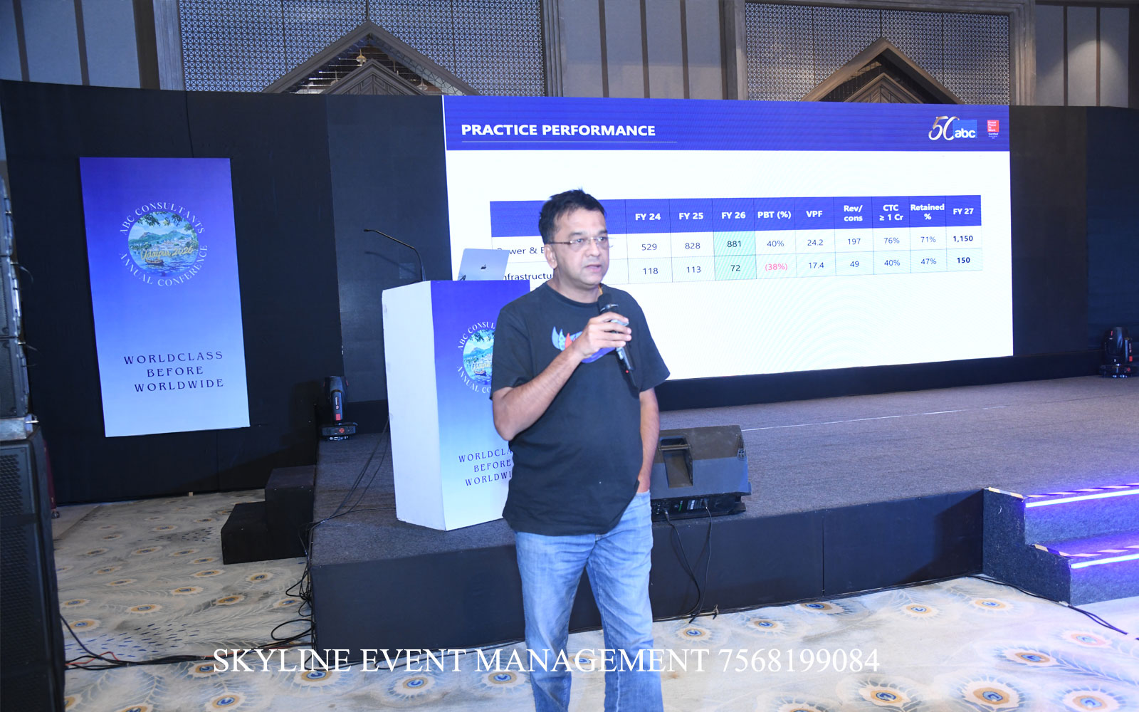 Corporate Event, Conference, Award Show, dj party setup, stage, ledwall, sound, photographer, production company Mementos by ITC Hotels Ekaaya Udaipur