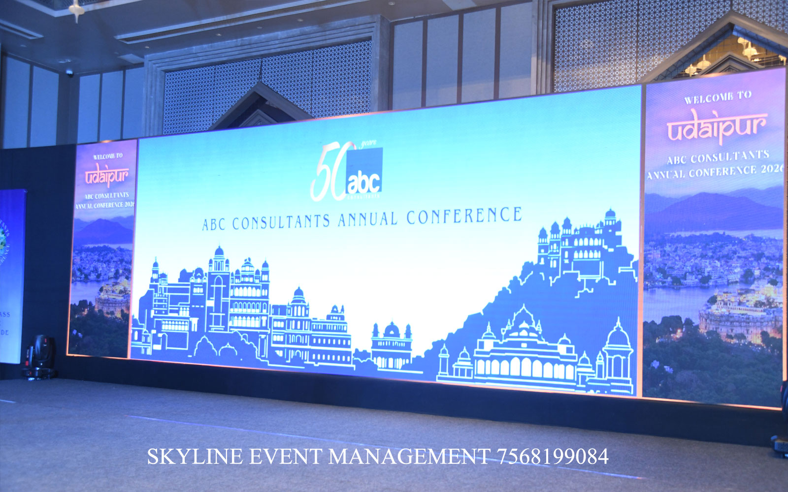 Corporate Event, Conference, Award Show, dj party setup, stage, ledwall, sound, photographer, production company Mementos by ITC Hotels Ekaaya Udaipur